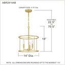 Abner 3 Light Pendant 18