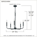 Abner 5 Light Chandelier 13
