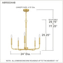 Abner 5 Light Chandelier 34