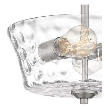 Acacia 2 Light Semi-Flush Mount in Brushed Nickel 2