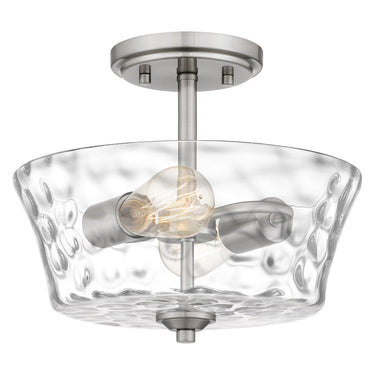 Acacia 2 Light Semi-Flush Mount in Brushed Nickel 1