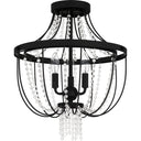 Adelaide 3 Light Semi-Flush Mount in Matte Black 3