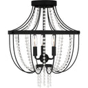 Adelaide 3 Light Semi-Flush Mount in Matte Black 4
