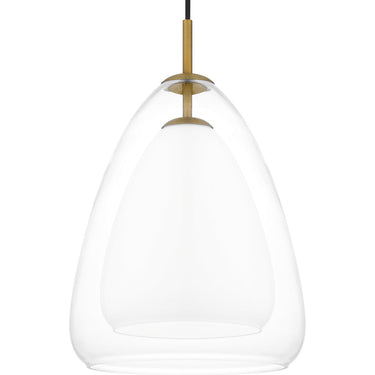 Aero 1 Light Mini Pendant in Aged Brass 2