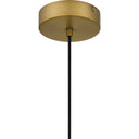 Aero 1 Light Mini Pendant in Aged Brass 3