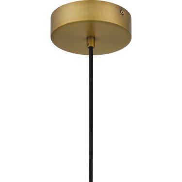 Aero 1 Light Mini Pendant in Aged Brass 3