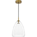 Aero 1 Light Mini Pendant in Aged Brass 5