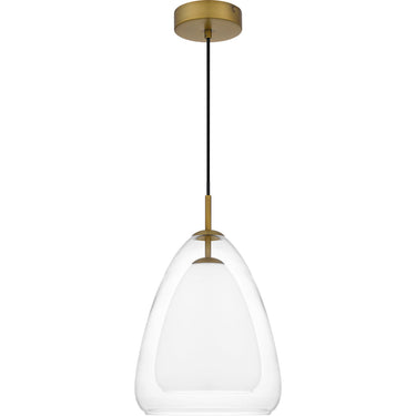 Aero 1 Light Mini Pendant in Aged Brass 5