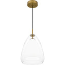 Aero 1 Light Mini Pendant in Aged Brass 6