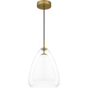 Aero 1 Light Mini Pendant in Aged Brass 1