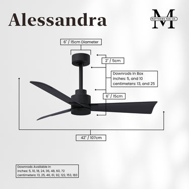 Matthews Fan Alessandra Three Blade Transitional Ceiling Fan with Integrated 5CCT LED image 102