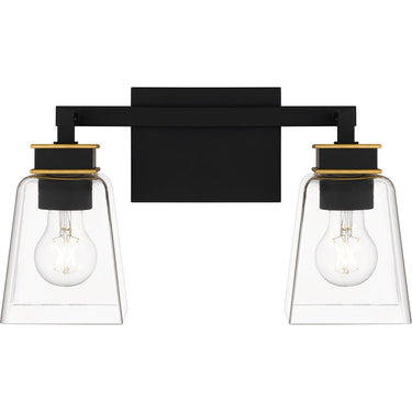 Almany 2 Light Bath Light in Matte Black 4