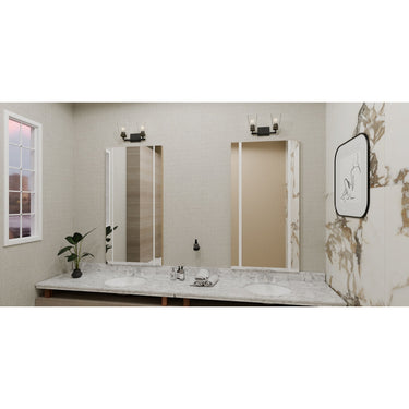 Almany 2 Light Bath Light in Matte Black 7