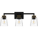 Almany 3 Light Bath Light in Matte Black 3