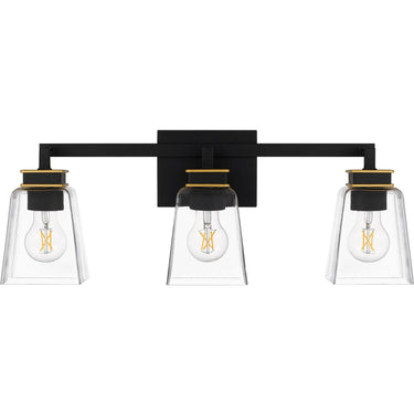 Almany 3 Light Bath Light in Matte Black 3