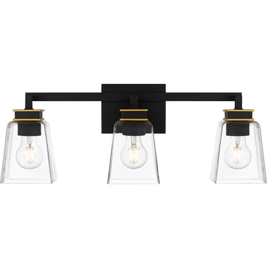 Almany 3 Light Bath Light in Matte Black 4