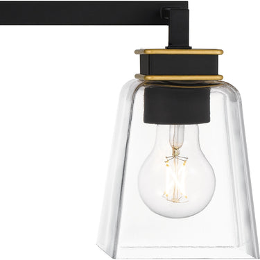 Almany 3 Light Bath Light in Matte Black 6