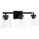 Almany 3 Light Bath Light in Matte Black 1