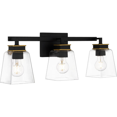 Almany 3 Light Bath Light in Matte Black 1