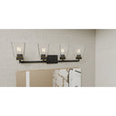 Almany 4 Light Bath Light in Matte Black 2
