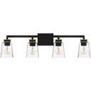 Almany 4 Light Bath Light in Matte Black 3