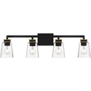 Almany 4 Light Bath Light in Matte Black 4
