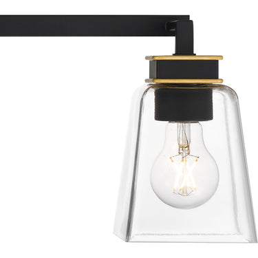 Almany 4 Light Bath Light in Matte Black 6