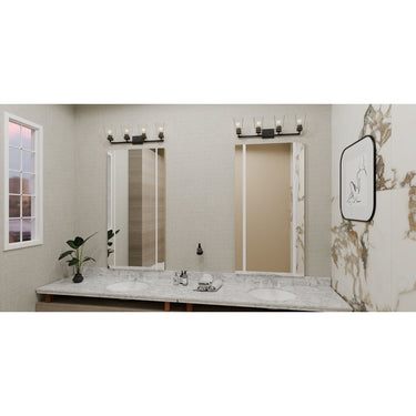 Almany 4 Light Bath Light in Matte Black 7