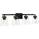 Almany 4 Light Bath Light in Matte Black 1
