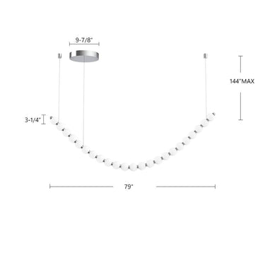 Alora Akoya 23 Light Chandelier 6