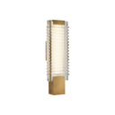 Alora Alai LED 18 Inch Wall/Vanity Light Clear Ribbed Glass - Crescent Harbor