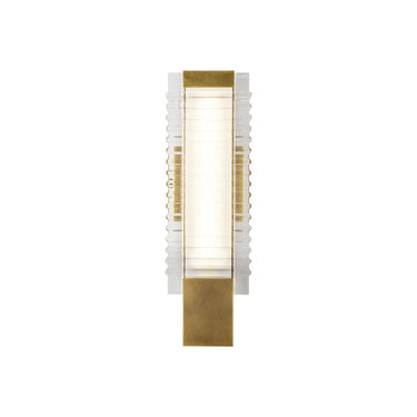 Alora Alai LED 18 Inch Wall/Vanity Light Clear Ribbed Glass - Crescent Harbor