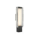 Alora Alai LED 18 Inch Wall/Vanity Light Clear Ribbed Glass - Crescent Harbor