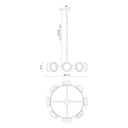 Alora Alonso LED 37 Inch Chandelier Opal Glass - Crescent Harbor