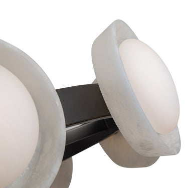 Alora Alonso LED 37 Inch Chandelier Matte Opal Glass - Crescent Harbor