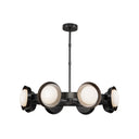 Alora Alonso LED 37 Inch Chandelier Matte Opal Glass - Crescent Harbor