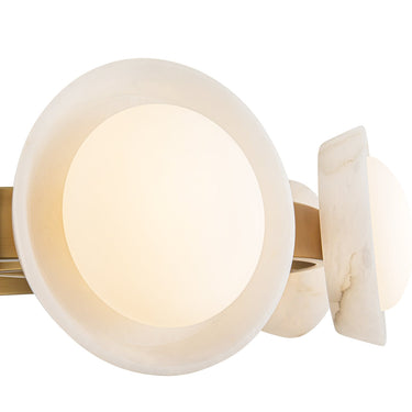 Alora Alonso LED 37 Inch Chandelier Opal Glass - Crescent Harbor