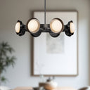 Alora Alonso LED 37 Inch Chandelier Opal Glass - Crescent Harbor