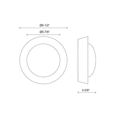 Alora Alonso LED 8 Inch Wall/Vanity Light Matte Opal Glass - Crescent Harbor