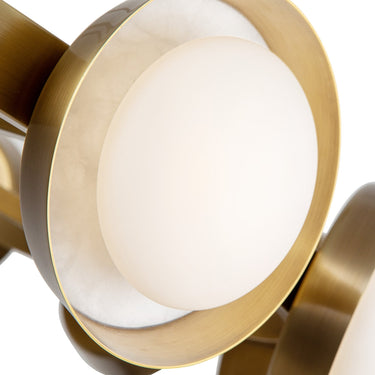 Alora Alonso LED Chandelier Matte Opal Glass - Crescent Harbor
