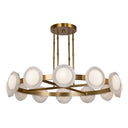 Alora Alonso LED Chandelier Matte Opal Glass - Crescent Harbor