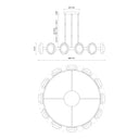 Alora Alonso LED Chandelier Matte Opal Glass - Crescent Harbor