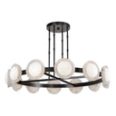 Alora Alonso LED Chandelier Matte Opal Glass - Crescent Harbor