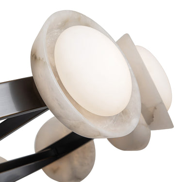 Alora Alonso LED Chandelier Matte Opal Glass - Crescent Harbor