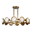 Alora Alonso LED Chandelier Matte Opal Glass - Crescent Harbor
