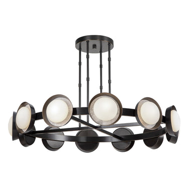 Alora Alonso LED Chandelier Matte Opal Glass - Crescent Harbor