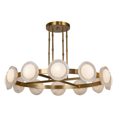 Alora Alonso LED Chandelier Opal Glass - Crescent Harbor