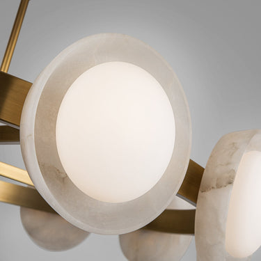 Alora Alonso LED Chandelier Opal Glass - Crescent Harbor