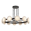 Alora Alonso LED Chandelier Opal Glass - Crescent Harbor