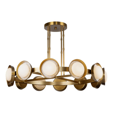 Alora Alonso LED Chandelier Opal Glass - Crescent Harbor